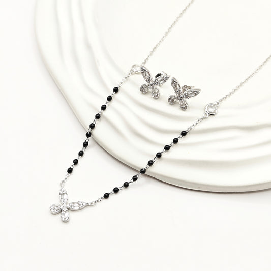 Butterfly Mangalsutra Jewellery set 925 silver