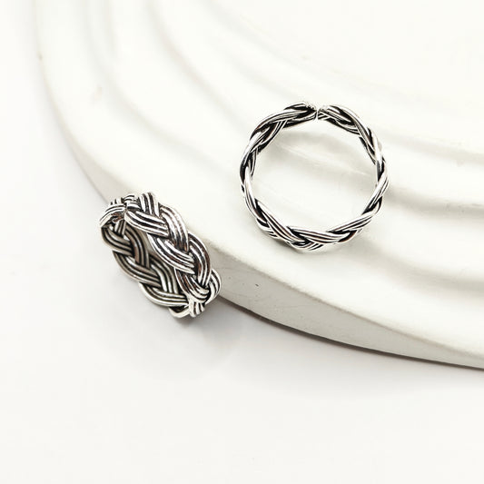 Braided Toering 925 Silver