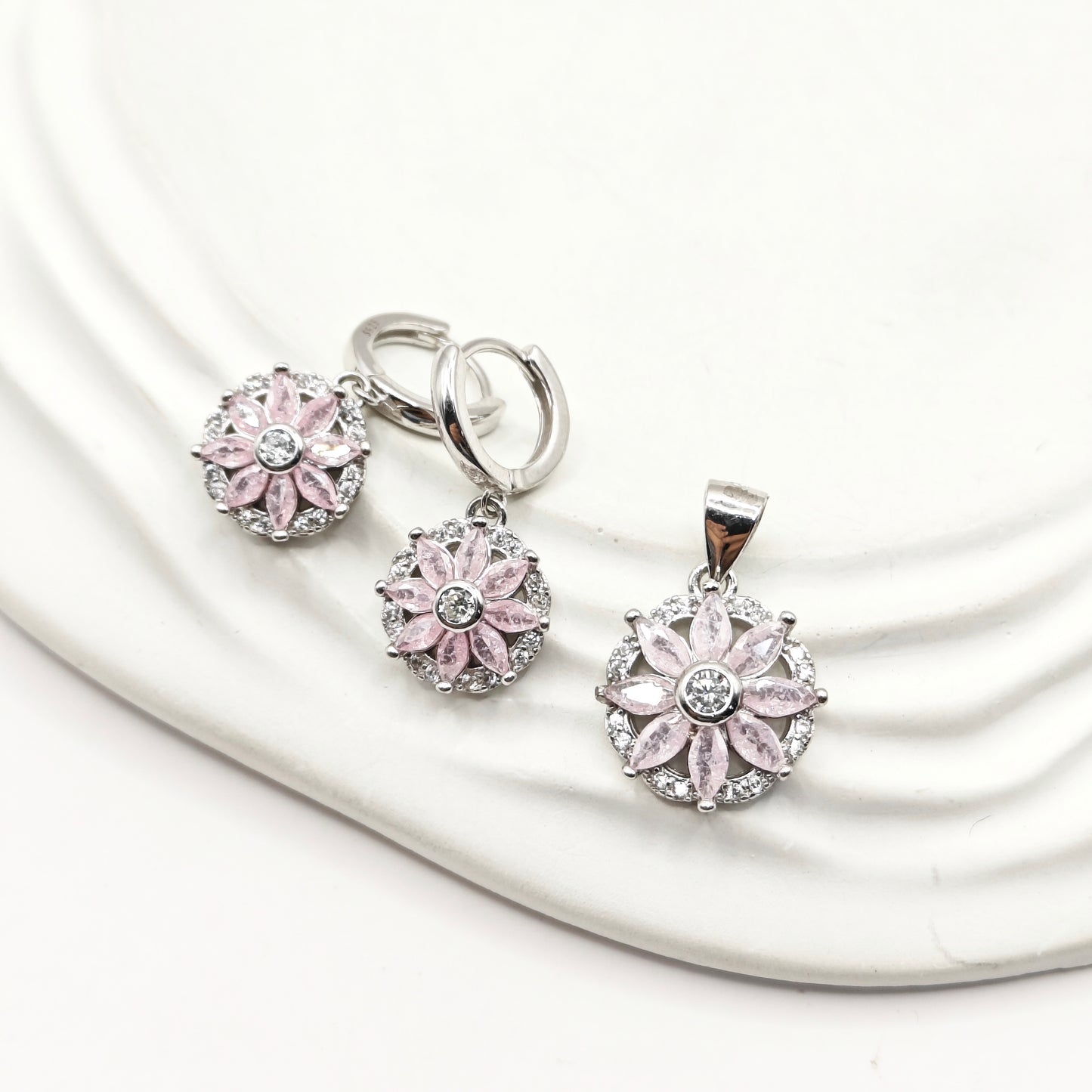 Rosy Jewellery Set 925 Silver