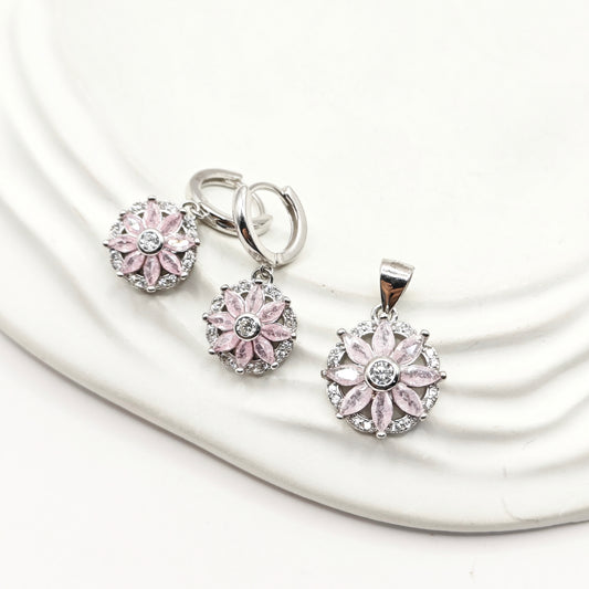 Rosy Jewellery Set 925 Silver