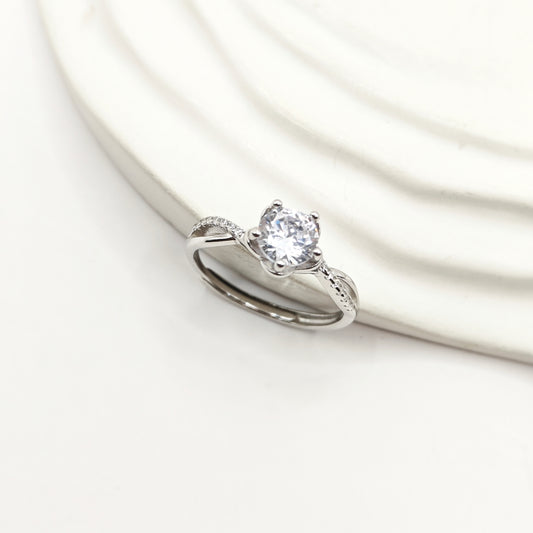 Solitaire Ring 925 Silver