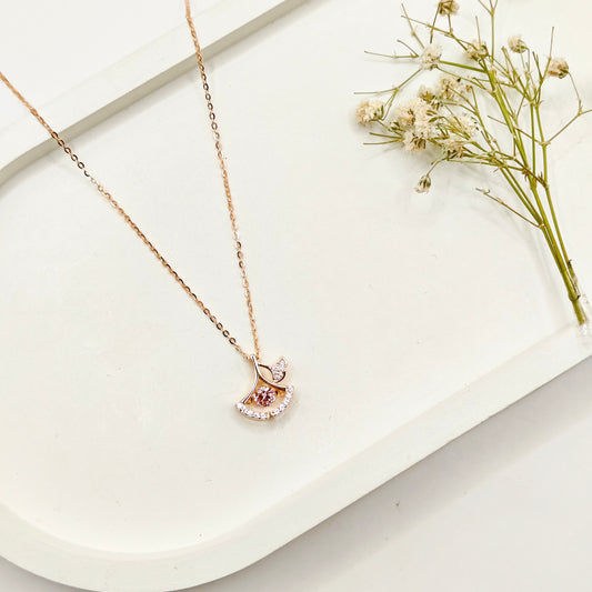 Fione Rosegold Plated Necklace 925 Silver