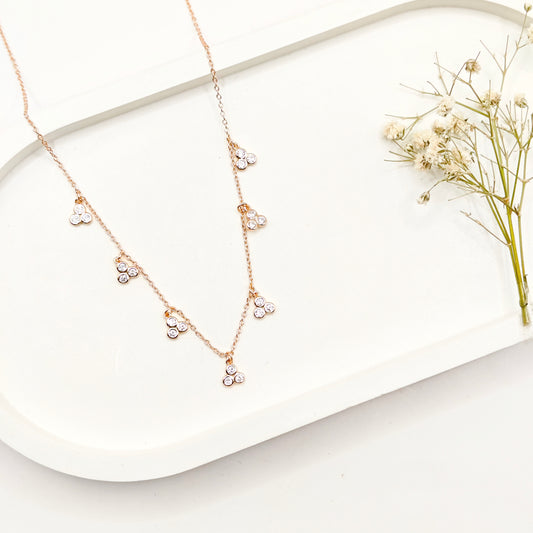 Amora Rosegold Plated Necklace 925 Silver