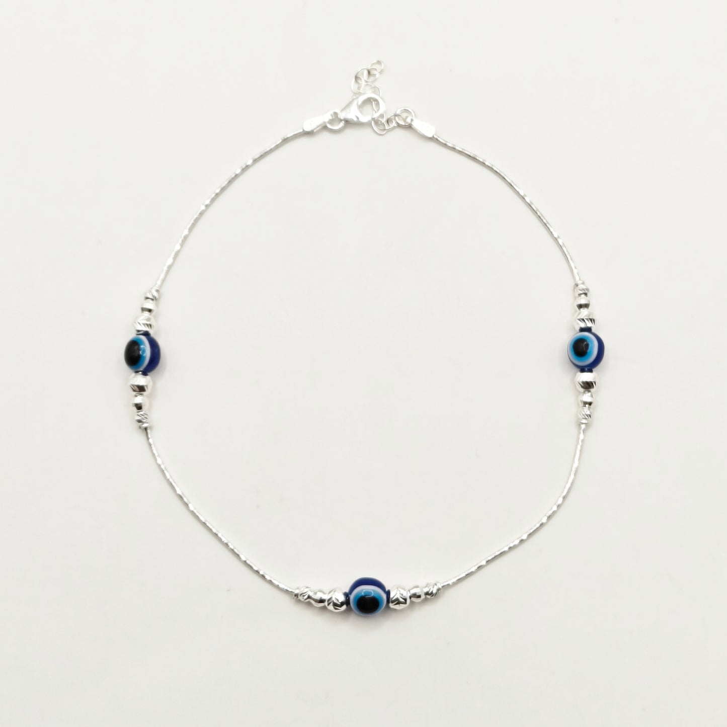 Evil Eye Anklet 924 Silver