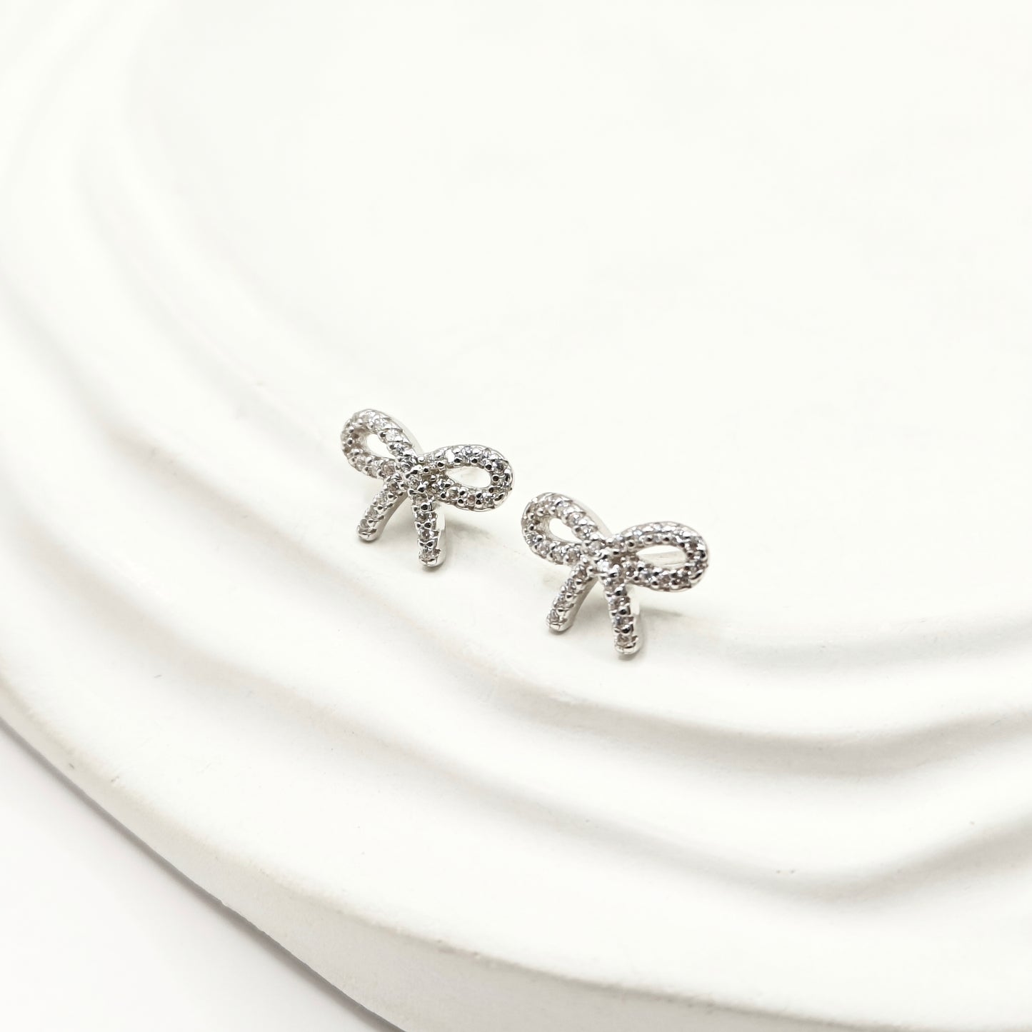Mini Bow Earrings 925 Silver