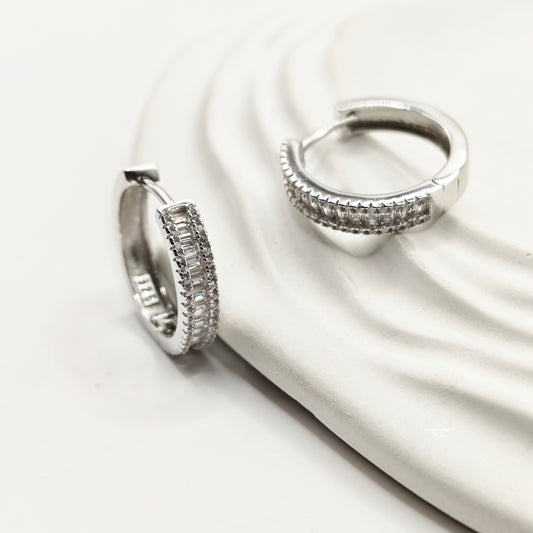 Anaya Hoop Earrings 925 Silver