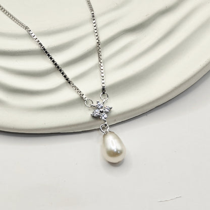 Shelly Pearl Jewellery Set 925 Silver