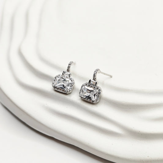 Halo Earrings 925 Silver