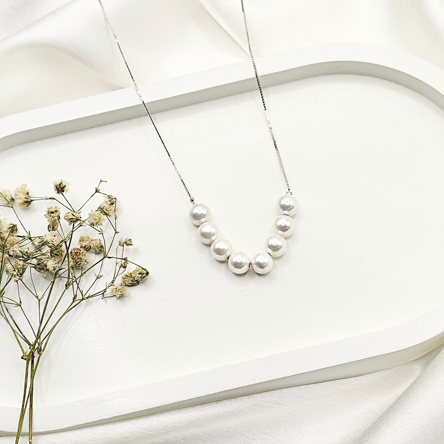Pearl Necklace 925 Silver