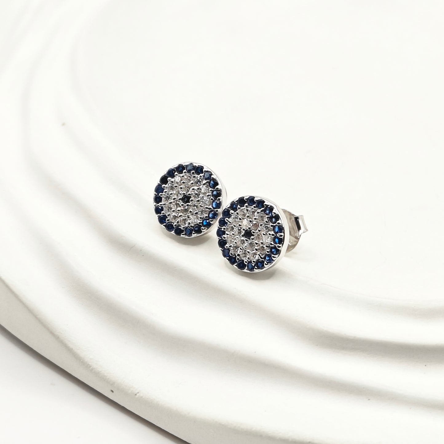 Evil Eye Earrings 925 Silver