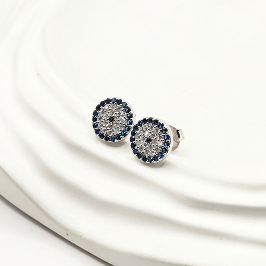 Evil Eye Earrings 925 Silver