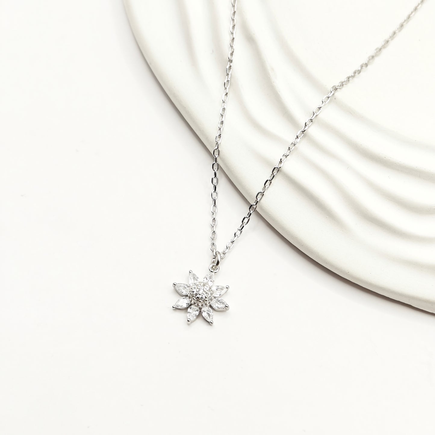 Flower Jewellery set 925 Silver