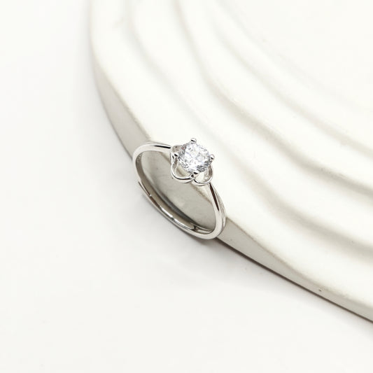Diamond Ring 925 Silver