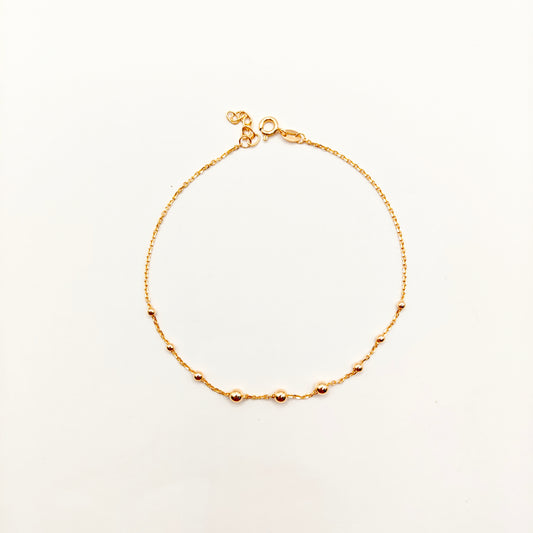 Sophie Anklet Rosegold Plated 925 Silver