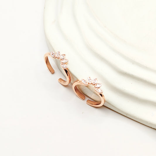 Lotus Rosegold Plated Toering 925 Silver