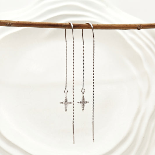 Billie Sui Dhaga Earrings 925 Silver