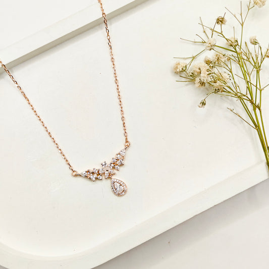 Astrid Rosegold Plated Necklace 925 Silver