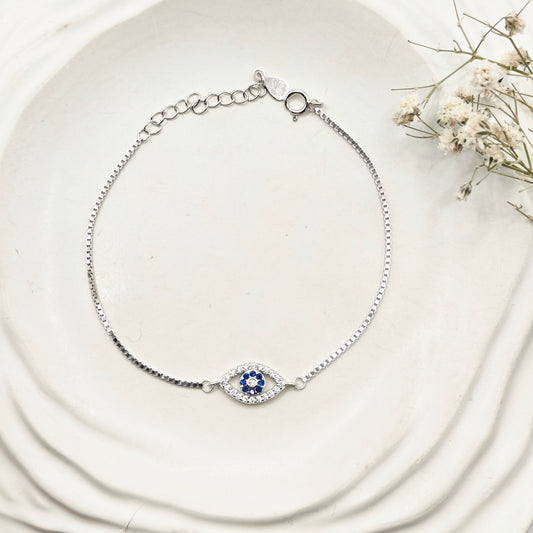 Evil Eye Bracelet 925 Silver