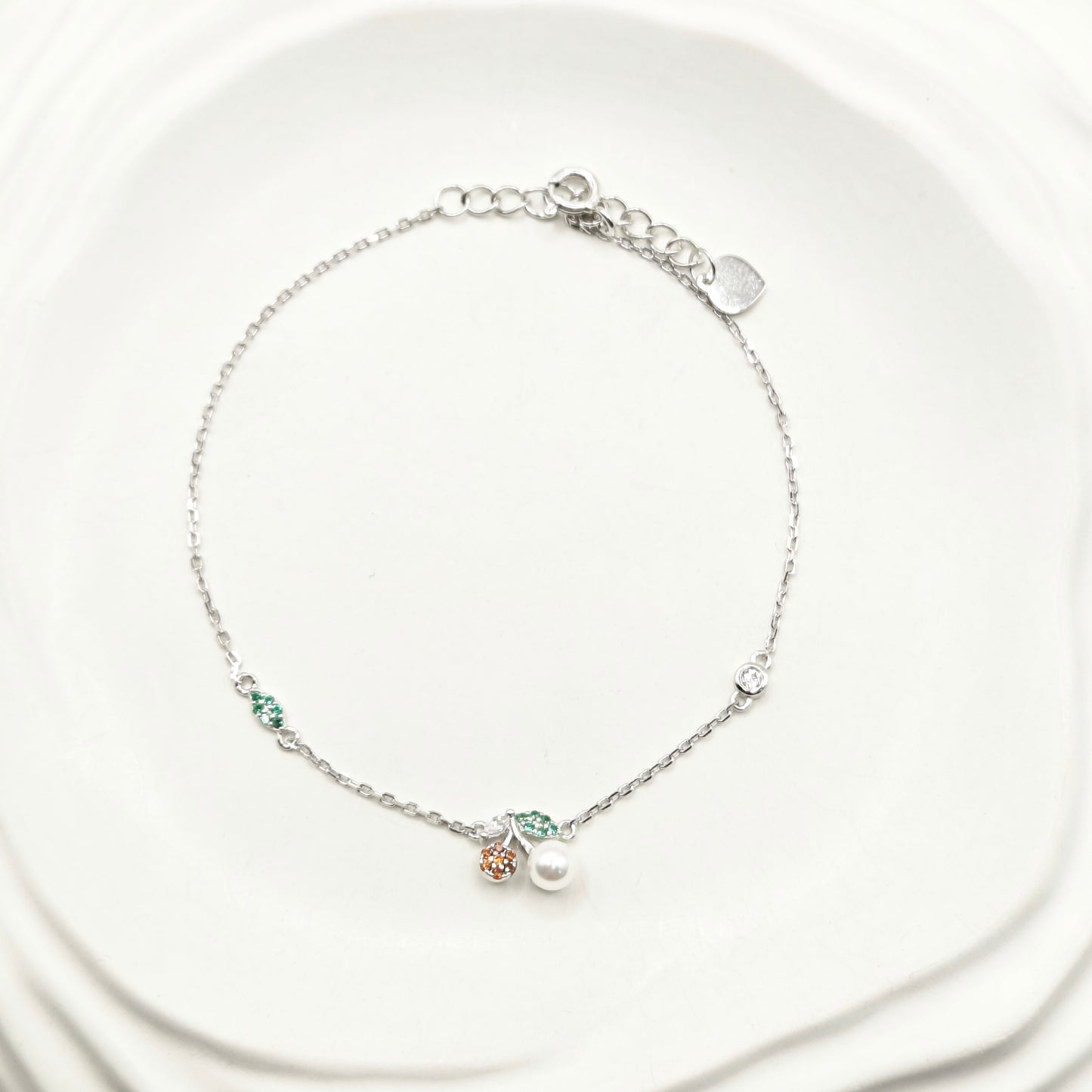 Cherry Bracelet 925 Silver
