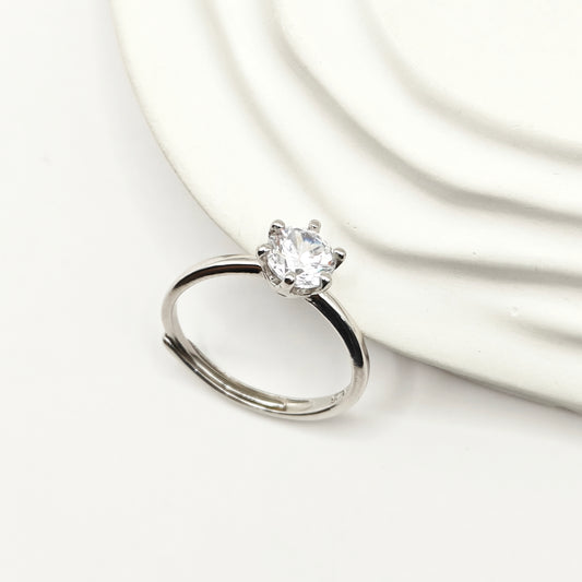 Solitaire Ring 925 Silver
