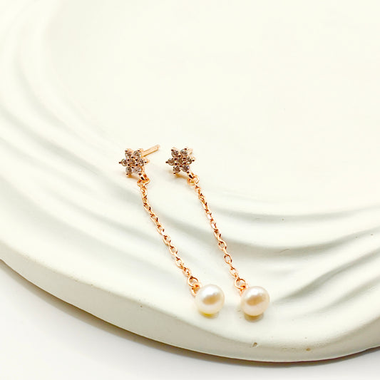 Heaven Earrings Rosegold Plated 925 Silver