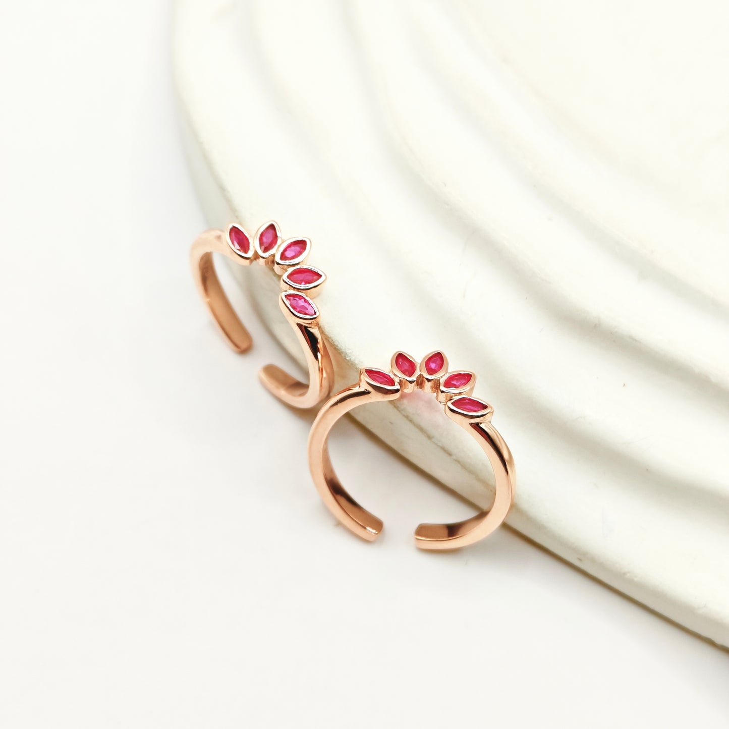 Lotus Rosegold Plated Toering 925 Silver