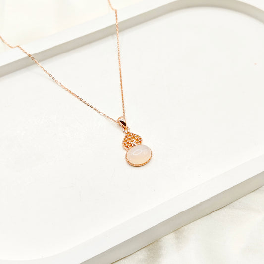 Fiona Rosegold Plated Necklace 925 Silver