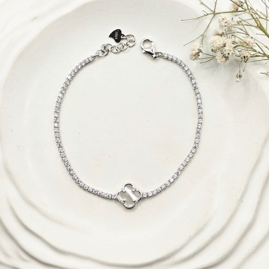 Clover Tennis Bracelet 925 Silver
