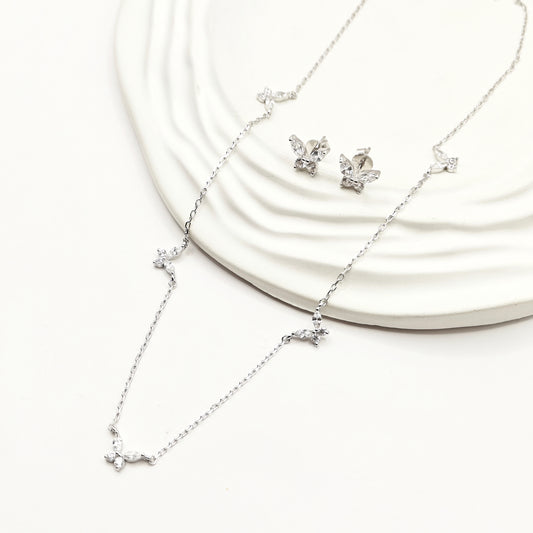 Butterfly Jewellery set 925 Silver