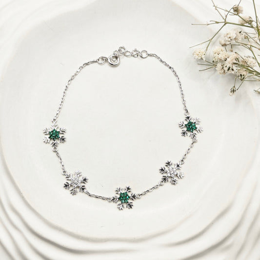 Snowflake Bracelet 925 Silver