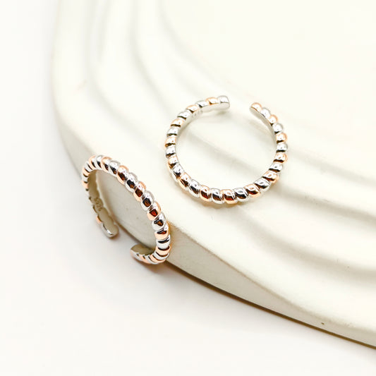 Loop Two-Tone Toering 925 Silver