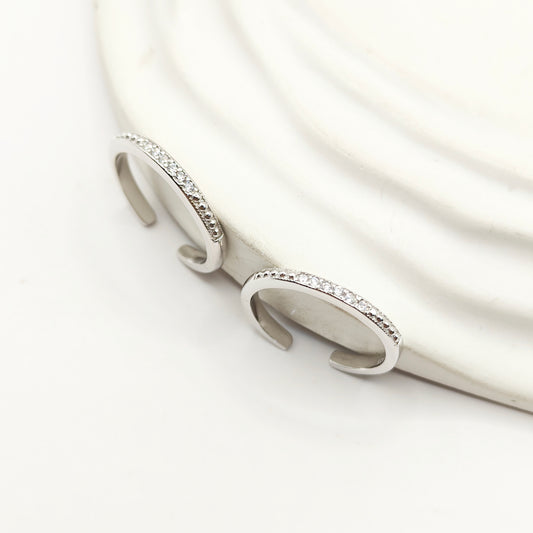 Classic Diamond Toering 925 Silver