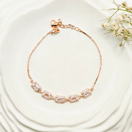 Hariet Rosegold Plated Bracelet 925 Silver