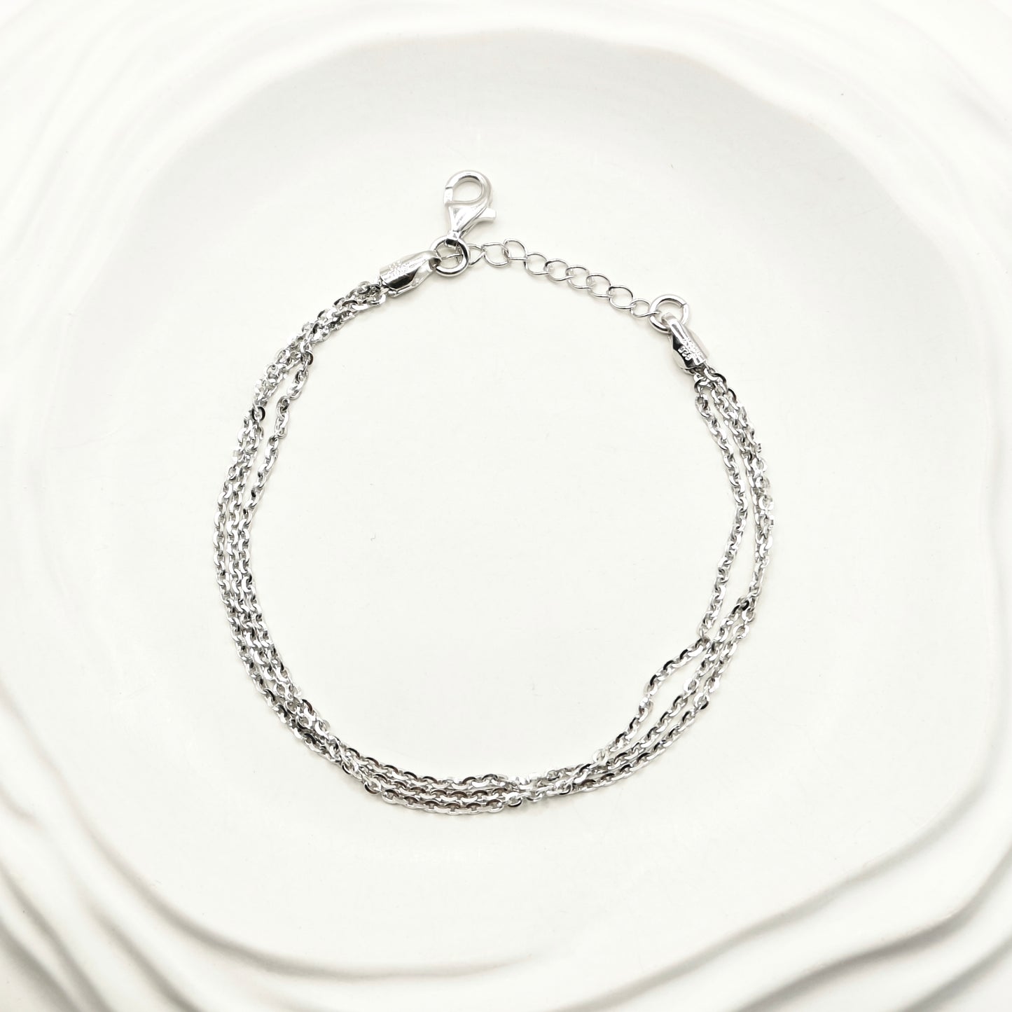 Cristina Layered Bracelet 925 Silver