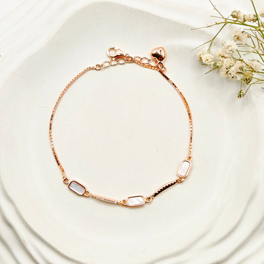 Tia Rosegold Plated Bracelet 925 Silver
