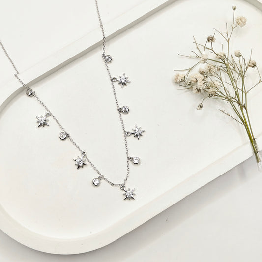 Starlight Charm Necklace 925 Silver