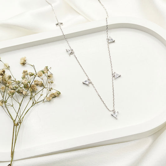 Trio Charm Necklace 925 Silver