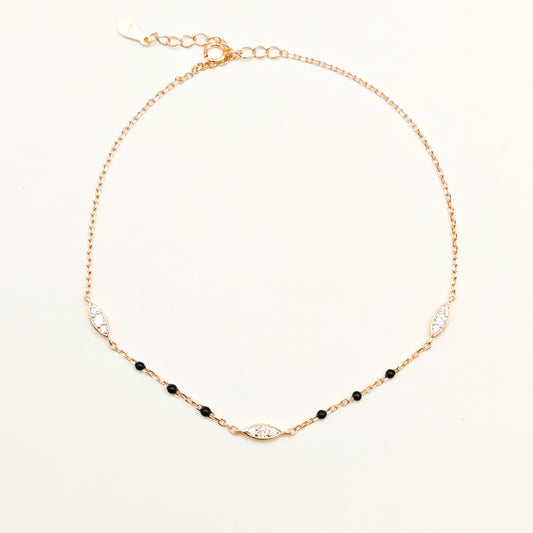 Aira Rosegold Plated Anklet 925 Silver