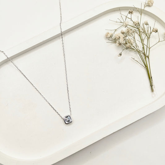 Square Necklace 925 Silver