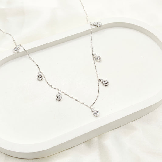 Olivia Charm Adjustable Necklace 925 Silver
