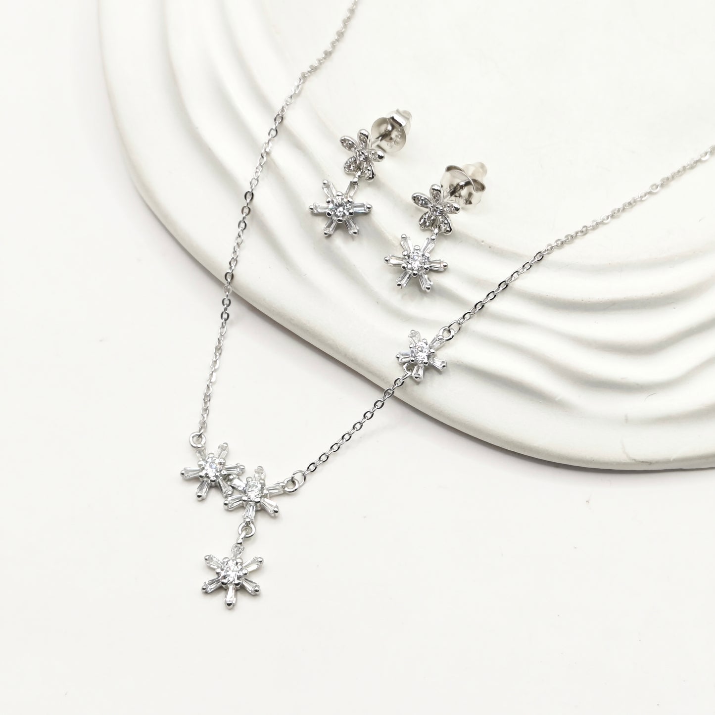 Dandellion Jewellery Set 925 Silver