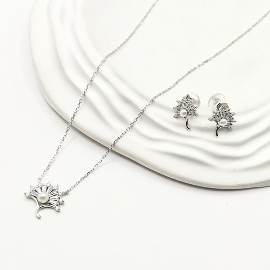 Pearl Jewellery Set 925 Silver