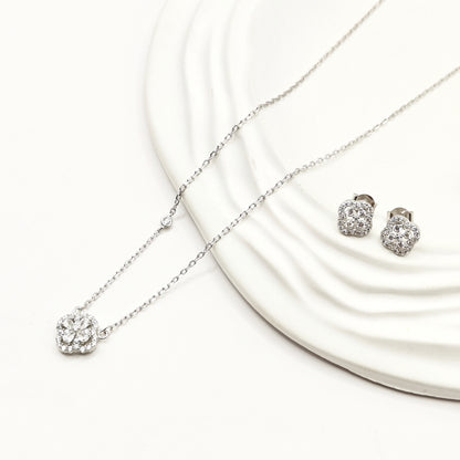 Clover Jewellery Set 925 silver
