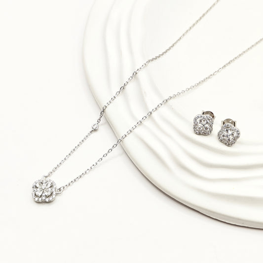 Clover Jewellery Set 925 silver