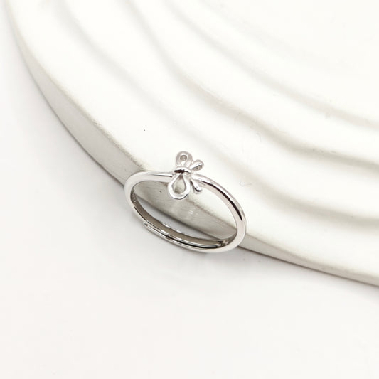 Bow Ring 925 Silver