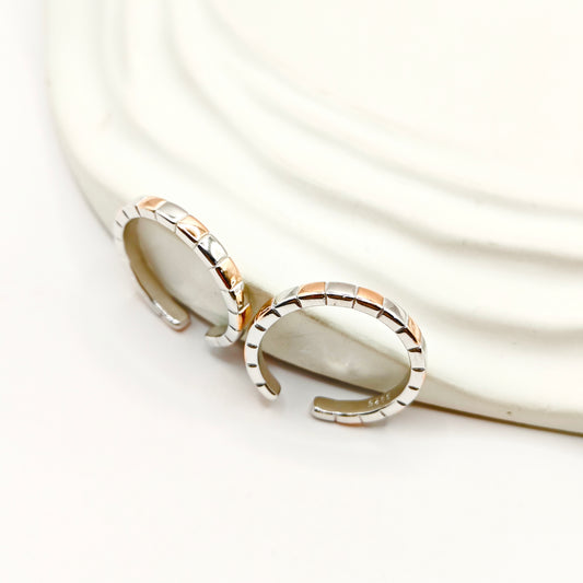 Iraya Two-Tone Toering 925 Silver