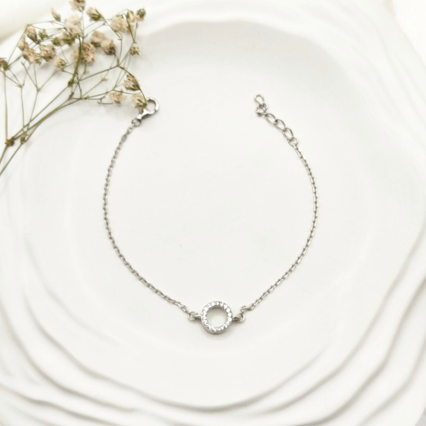 Halo Bracelet 925 Silver