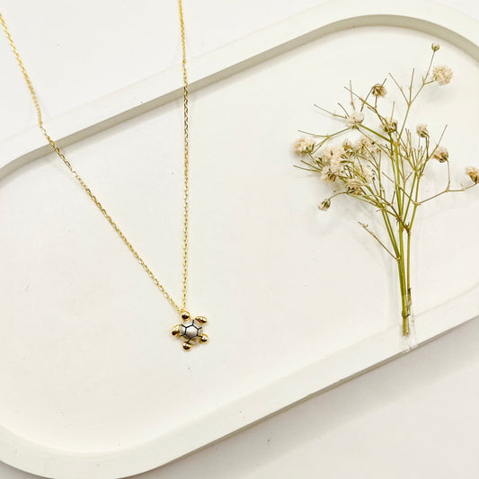 Turtle Gold Plated Necklace 925 Silver