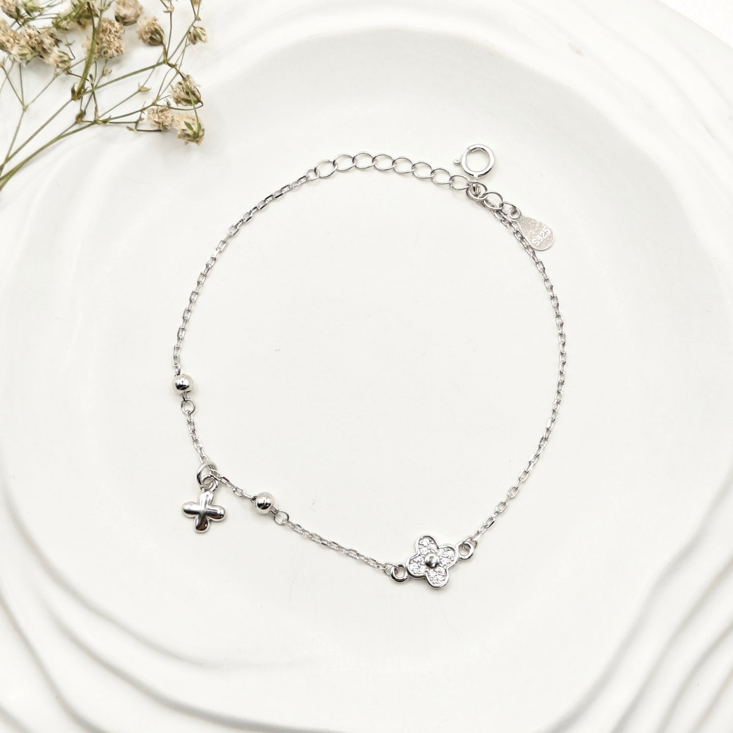 Clover Bracelet 925 Silver