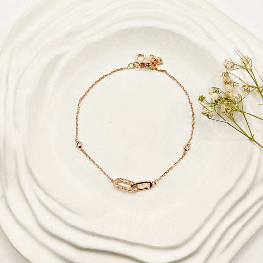 Unami Rosegold Plated Bracelet 925 Silver